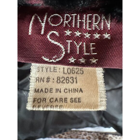 Genuine Leather Northern Style Womens Jacket With Belted Waist Zip Size L Black - Picture 3 of 16